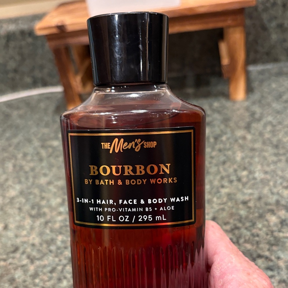 Nwt 10 Oz bottle of “Bourbon” 3-In-1 from bath & body men’s collection